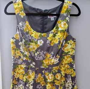 Yellow floral dress